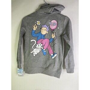 Doodles x CAMP Gray Pullover Hoodie Sweatshirt Toddler Boys Girls Size 6-8